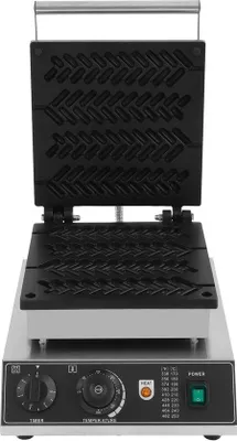 Image de Appareil à gaufres - Forme "baguette" - 1,7 kW - Gaufrier électrique - Acier inoxydable et aluminium - Température réglable