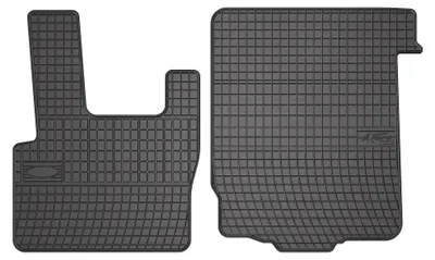 Image de Tapis avant en caoutchouc pour DAF XF XF95 1997-2006 – 2 pièces, noirs, sur mesure