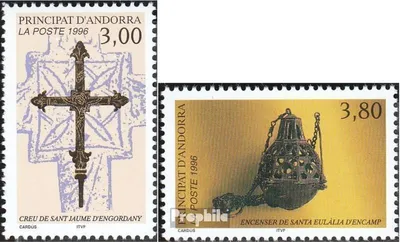 Produktbild von Briefmarken Andorra - Französische Post 1996 Mi 495-496 (kompl.Ausg.) postfrisch Religiöse Kunst