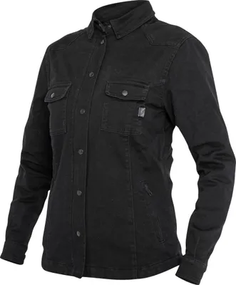 Produktbild von John Doe Motoshirt XTM Damen Motorrad Hemd, schwarz, 2XL