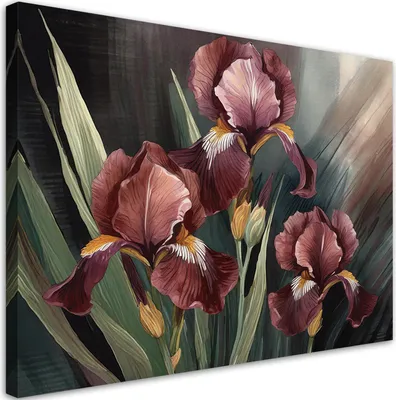 Produktbild von Leinwandbild Flowers Plants Botany 90x60 Feeby Rot bild für die wand bereit zum aufhängen
