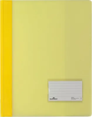 Zdjęcie produktu dla 25 DURABLE Schnellhefter DURALUX® Kunststoff gelb DIN A4 überbreit