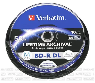 Produktbild von Verbatim MDISC, 50 GB, BD-R DL, Tortenschachtel, 10 Stück(e)
