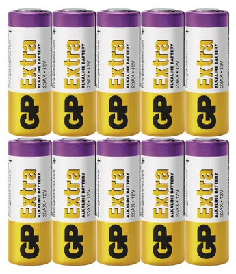 Alkalická speciální baterie GP 23AFX (MN21, V23GA) 12 V, 10 ks