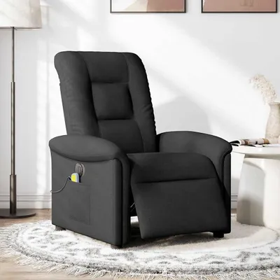 Obrázok produktu pre vidaXL Masážne kreslo Electric Black Fabric