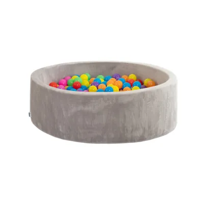 Immagine prodotto di Home Deluxe - Piscina di palline di velluto incl. palline da gioco Piscina di palline colorate per bambini TWIRL, piscina di palline da gioco, piscina di palline da interno, piscina di palline con palline, piscina di gioco per bambini