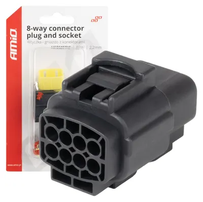 Imagen del producto de Conector eléctrico impermeable, juego de 8 pines 2.2mm AMIO-04350