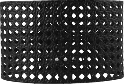 Imagen del producto de Pantalla ovalada de metal con diseño calado, grabada, compatible con casquillos E27 y E14. Color
