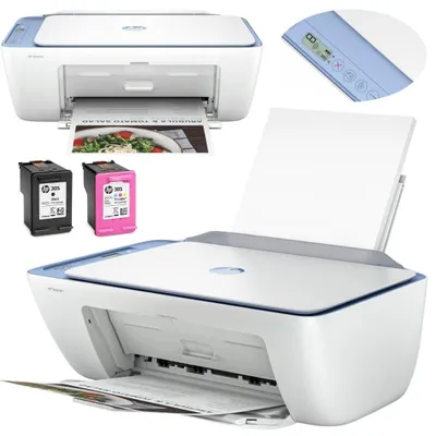 Produktbild von HP DeskJet 2822e Wireless All-in-One Farbe Drucker, Instant Ink; Kopierer, Scanner, Thermal Inkjet, Farbdruck, 4800 x 1200 DPI, A4, Direktdruck, Blau