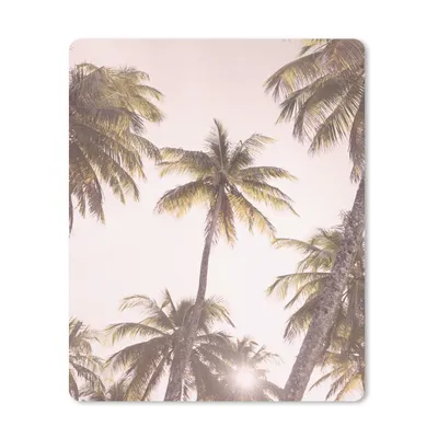 Produktbild von MuchoWow® Mauspad Mousepad Palmen - Grün - Sonne - Natur 19x23 cm - Mousepads - Maus Mat - Pad - Mausunterlage - Mauspads - Spielen