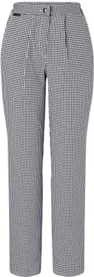 Produktbild von KARLOWSKY Damen Kochhose ANNEMARIE Baumwolle Schwarz Pepita 54