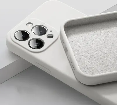Produktbild von Hülle für iPhone 13 Mini Silikonschutzhülle, Farbe: Weiß