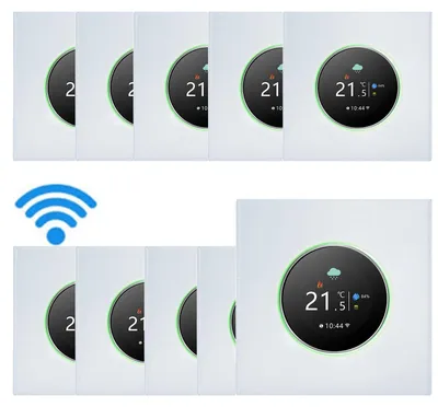 Produktbild von 10X WiFi Smart Thermostat Temperaturregler Woechentlich programmierbare Tastensteuerung/Mobile APP/Sprachsteuerung fuer 5A Wasser- oder Gasboiler