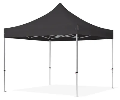 Immagine prodotto di TOOLPORT 3x3m gazebo pieghevole PES, PROFESSIONAL alluminio, nero