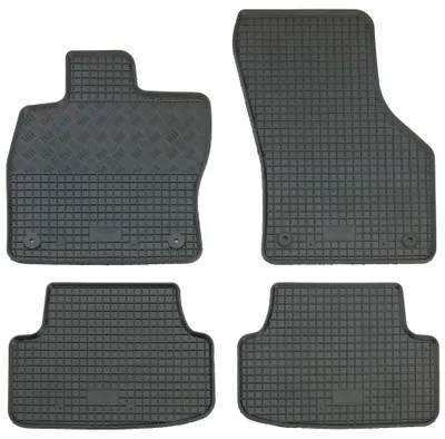 Gummifußmatten Set für Audi A3 8V + 8VA Sportback (9/2012-), 4-teilig, schwarz