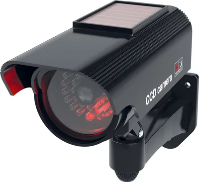 Produktbild von BASI - CCD Solar Kamera-Attrappe - KA 311 - Schwarz - Solarbetrieben - IP 23  - Montagematerial inkl. - 1 Stück - 1000-0311