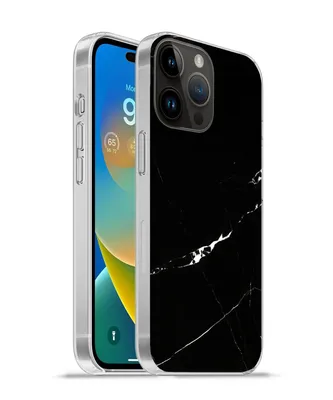 Produktbild von MuchoWow® Handyhülle Schutzhülle Hülle für Apple iPhone 14 Pro Max Marmor - Schwarz - Natursteine Silikon Softcase Handy Hülle - Hardcover
