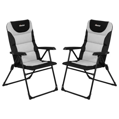 Produktbild von Faltbare Aluminium Campingstühle, 5-fach verstellbar (2er-Set)