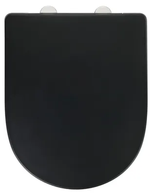 Image de Siège de WC WENKO Exclusive n° 3 noir, en plastique thermodurci antibactérien