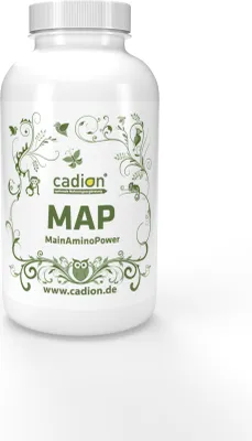 Produktbild von Cadion MAP - Main Amino Power Presslinge mit 8 essentiellen Aminosäuren.