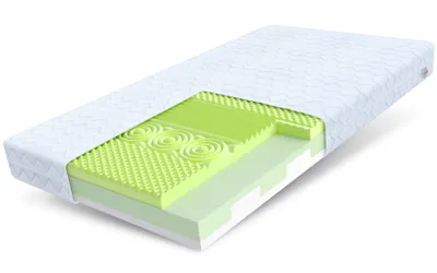 Zdjęcie produktu dla Materac 70 x 140 cm ADRIANO, 7 stref, H2, H3, materac z pianki zimnej, pianka HR, wysokość ok. 11 cm