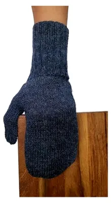 Produktbild von Alpaka Handschuhe Pugnoguanti Fäustlinge Damen Herren aus 100% Alpakawolle