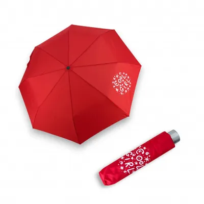 Obrázek produktu pro Doppler Mini Light Kids Red Cool Girls - dětský skládací deštník