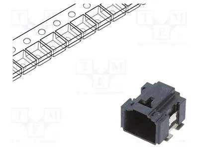 Immagine prodotto di 1 connettore: connettore a morsetto per cavi, femmina, 48V, codice prodotto 10142344-104KLF. Altri connettori