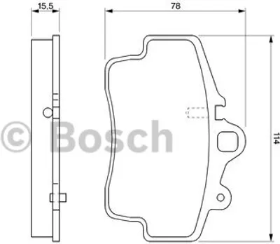 Produktbild von Bosch Bremsbelagsatz, Scheibenbremse  0 986 424 570
