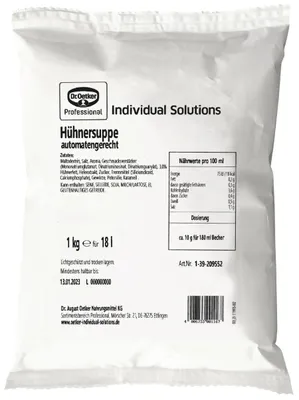 Produktbild von Dr. Oetker Hühnersuppe Automatensuppe 1kg
