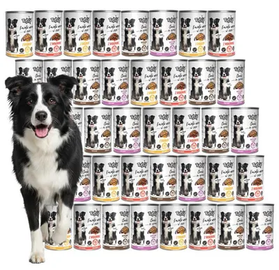 Produktbild von Tuftuf | Feuchtfutter für Hunde - 40x415g - Mix Dergeschmäcker - Fleischstücke - Nassfutter für Hunde