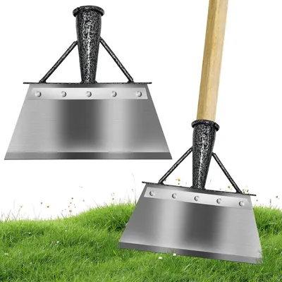 Produktbild von Schaufel & Spaten Gartenreinigungsschaufel, multifunktionale Gartenschaufel, Flachstahlschaufel, Mehrzweck-Unkrautwerkzeug aus Kohlenstoffstahl für di