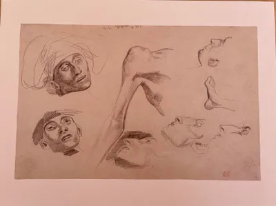 Zdjęcie produktu dla Eugène DELACROIX - Szkic nr 6 - Plakat - 28,5 x 38 cm
