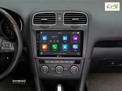 Produktbild von Dynavin Android Autoradio für VW Golf 6 mit 9 Zoll Display, Head-up-Display