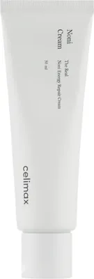 A white tube of celimax The Real Noni Energy Repair Cream.