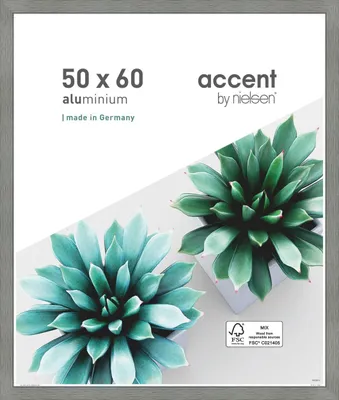Obrázek produktu pro Hliníkový obrazový rám Accent Star 50x60 cm šedý s texturou