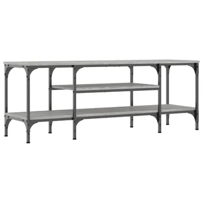 Zdjęcie produktu dla vidaXL Szafka pod TV szara Sonoma 121x35x45 cm Materiał drewnopochodny i żelazo