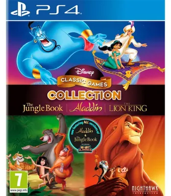 Produktbild von Nighthawk Interactive Disney Classic Games Collection: The Jungle Book, Aladdin & The Lion King, PlayStation 4, E10+ (Jeder über 10 Jahre), Physische Medien