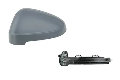 Produktbild von Spiegelkappe + LED-Spiegelblinker passend für Audi A4 8W 05/15- Links Fahrerseit 8W0857527GRU 8W0857527 8W0949101 8W0949101A Johns
