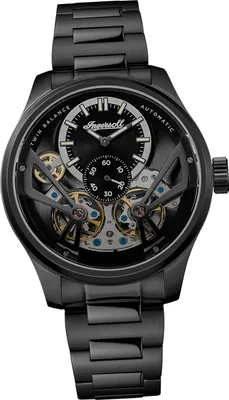 Image de Ingersoll en acier inoxydable pour hommes Montre analogique sport noire D2UIN16102