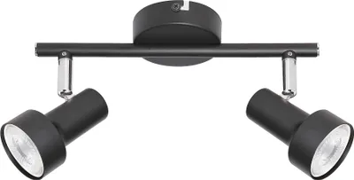 Obrázek produktu pro Nástěnné a stropní bodové svítidlo černé GU10 2x50W Konrad 5323 Rabalux