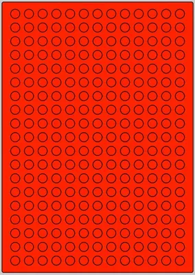 Produktbild von 2470 10mm Markierungspunkte 10 Blatt rot