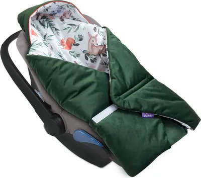 Produktbild von Forest Story & Bottle-Green Velvet Decke für Kindersitz