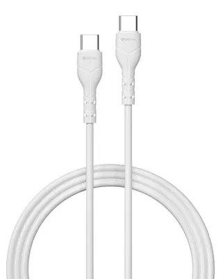 Produktbild von Devia Ladekabel, Datenkabel USB Typ C - USB Typ C 1m in Weiß 3A