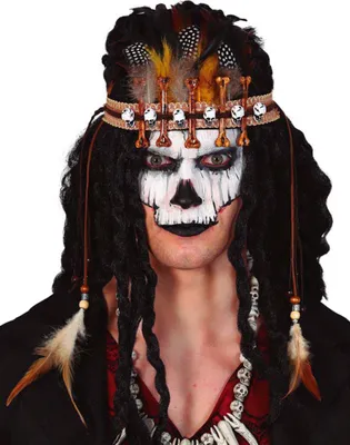 Produktbild von Voodoo Stirnband für Erwachsene Halloween - Einheitsgröße