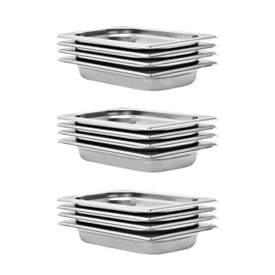 Obrázek produktu pro Gastronádoby 12 ks GN 1/4 40 mm nerezová ocel