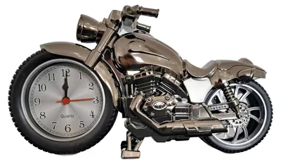 Zdjęcie produktu dla Motocykl z zegarkami prezent dla motocyklisty stylowa dekoracja biurkowa w kształcie motocykla z zegarkiem idealny prezent