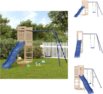Produktbild von vidaXL Spielturm Massivholz Kiefer -  Schaukeln & Spieltürme