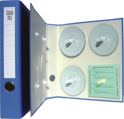 Produktbild von Ordner A4 für Tachoscheiben blau Packung mit 9 Stück