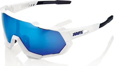 Produktbild von 100% Speedtrap, Erwachsener, Unisex, Schild, Vollrand, Polycarbonat, Schwarz, Weiß